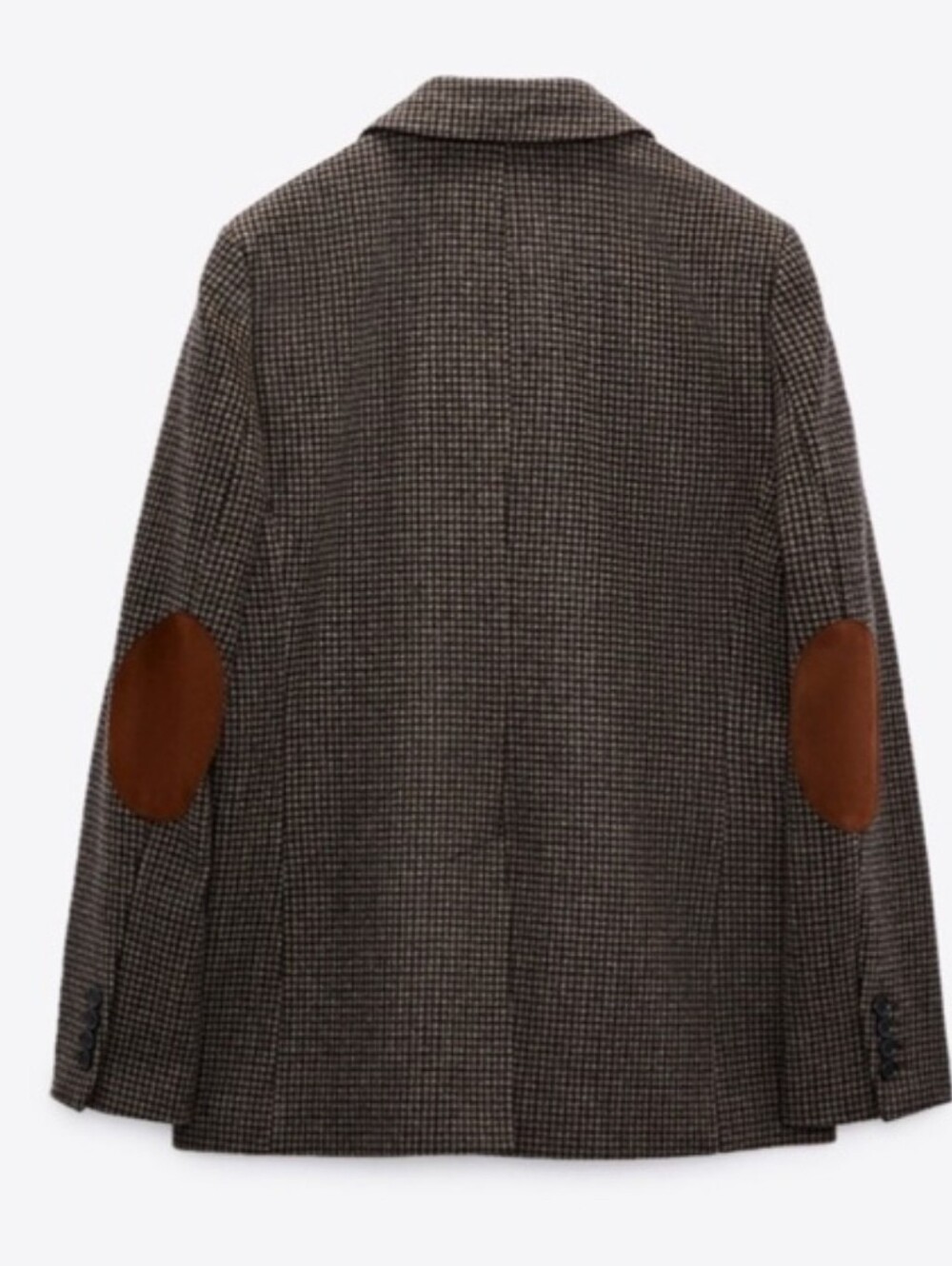 ZARA Wool Blend  Blazer Brown Size L - Picture 6 of 16